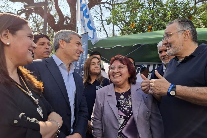 El Dr. Germán Gramajo acompañó las actividades de la Unión del Personal Civil de la Nación en Plaza Independencia