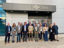 La interventora Elena Hurtado participó de una jornada de trabajo en la planta del laboratorio Gador
