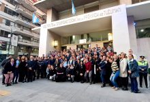 Izamiento patrio en Casa Central: el IPSST rindió homenaje al Día de la Independencia