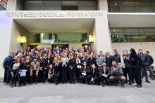 Izamiento patrio en Casa Central por el paso a la inmortalidad de San Martín